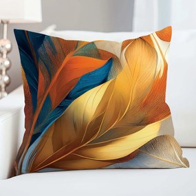 SATÉNOVÁ OBLIEČKA NA VANKÚŠ SATYNLOVE PREMIUM 40X40 CM LISTY