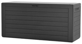 Prosperplast Úložný box WOODEBOX, 280L, 120x46x57cm, antracitová