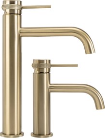 Rea Lungo Grip, umývadlová batéria h-165, zlatá matná, REA-B6950