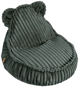 MeowBaby® Churros Kids sedací vak s uškami, Pine Forest Green