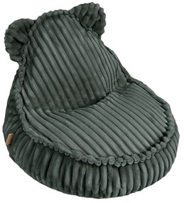 MeowBaby® Churros Kids sedací vak s uškami, Pine Forest Green