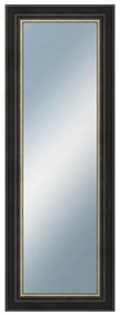 DANTIK - Zrkadlo v rámu, rozmer s rámom 50x140 cm z lišty GREECE čierna (2641)