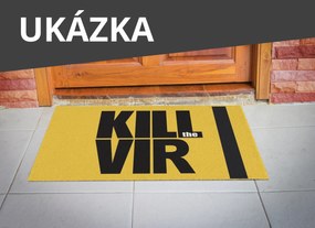 GDmats, Rohožka s vlastnou potlačou (logom) na mieru MK415 Velour – na von aj na doma, 115x175, viacfarebná