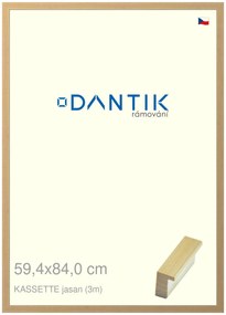 DANTIK rám na obraz 59,4x84 | KASSETTE jasan (Plexi Čiré)