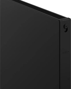 Mexen Flat CF11, panelový radiátor 600 x 1600 mm, bočné pripojenie, 1253 W, čierna, W411F-060-160-70