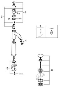 GROHE 23784000 - Umývadlová batéria START CLASSIC 357 mm lesklý chróm