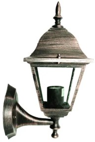ACA Lighting Vonkajší nástenný lampáš HI6041R max. 60W/E27/IP45, hnedá