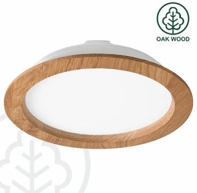 LED Podhľadové svietidlo WOODY SPOT LED/23,5W/230V 4000K dub ø 23,5 cm