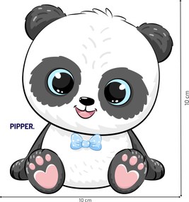 PIPPER. Panda - chlapec - nálepka nad vypínač