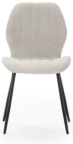 Krémové jedálenské stoličky v súprave 4 ks Milu – Marckeric