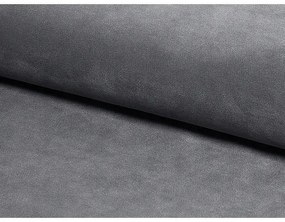 Dvoulůžková čalouněná postel Montreal Velvet 160x200 se zvedacím roštem šedá