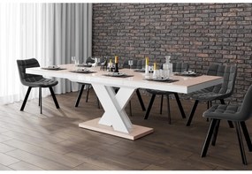 Luxusný rozkladací jedálenský stôl XENON LUX cappucino