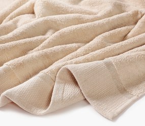 Goldea bavlnený froté uterák / osuška soft - béžový 50 x 100 cm