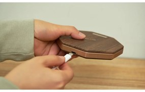 Hnedá svetelná dekorácia na USB ø 12 cm Twist Hexagon – Gingko