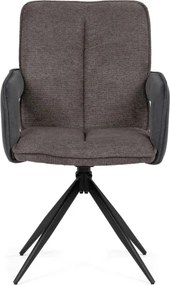 Jedálenská stolička otočná 180° DCH-F1146 GREY2 sivá