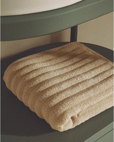 Béžový froté bavlnený uterák 50x90 cm Navira – Kave Home