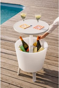 Okrúhly záhradný stolík so zásobníkom na ľad 49.5x49.5 cm Illuminated cool – Keter