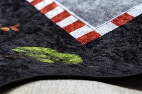 Detský koberec JUNIOR 52108.801 pretekár / Formula 1, sivý