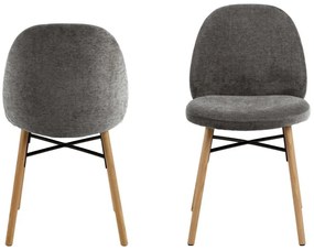 Čalouněná jídelní židle Sophia tmavě šedá