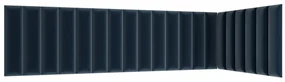 Set 20 čalúnených panelov Quadra 210x90x60 cm (modrá). Vlastná spoľahlivá doprava až k Vám domov. 1052010