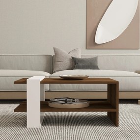 Konferenčný stolík Gaye Walnut White
