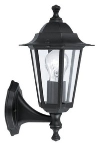 Eglo 22468 - Vonkajšie nástenné svietidlo LATERNA 4 1xE27/60W čierna EG22468