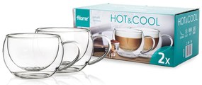 4Home Termo pohár na cappuccino Hot&Cool 280 ml, 2 ks