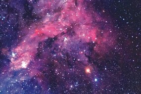 Fototapeta okúzľujúca fialová galaxia