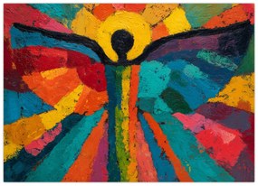 Obraz - Maľovaný anjel (70x50 cm)