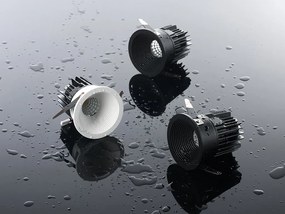 LED2 Vonkajšie zápustné bodové LED osvetlenie SPLASH, 7W, teplá biela, okrúhle, čierne, IP54