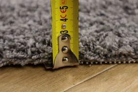 Vopi, Koberec metráž Color Shaggy šedý - neúčtujeme odrezky z role, na mieru, šíře 1,33m,1m,2m,3m,4m,na mieru, neúčtujeme odrezky, šedá, ab (mriežka), kancelária