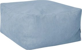 Svetlomodrý menčestrový taburet Keno – noo.ma