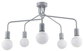 Jupiter 1675 - Lustwr na tyči OLAF 5xE27/60W/230V šedá