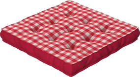 Sedák Kamil s úchytom farba produktu červená látka vzorované