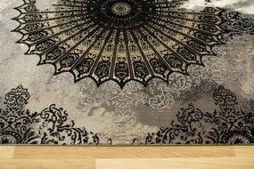 Koberec Tender 27237A Ornament Boutique čierny / svetlosivý