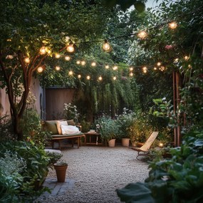 LED svetelný reťazec 10 metrov 10 svetiel jasný IP44 - Chill