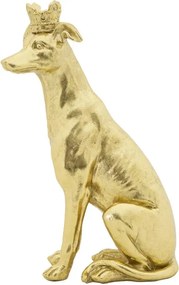 Dekoratívna soška Dog 33 cm zlatá