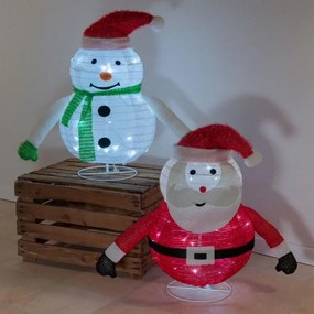 Nexos 72883 Vianočná dekorácia - snehuliak, 30 LED, 58 cm