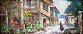 Obraz Filipínske dediny, Ázia (120x50 cm)