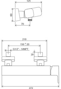 Ravak X070132 - Sprchová batéria FREE lesklý chróm