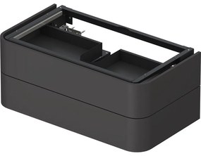 DURAVIT Happy D.2 Plus závesná skrinka pod umývadlo pod dosku, 2 zásuvky, 1000 x 550 x 408 mm, grafit super matná, HP497108080