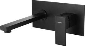 Mexen CUBE - Umývadlová batéria pod omietku, dvojotvorová, čierna, 73115-70