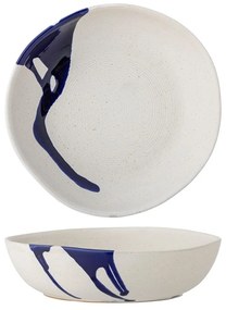 Bielo-modrá miska z kameniny 2,22 l Okayama – Bloomingville