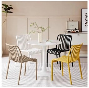 Plastová stolička TREGO, béžová