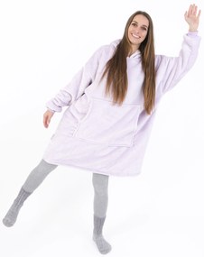 Baránková mikina mikroplyš – Laura lila veľkosť M