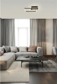 Searchlight 44250BK - LED stmievateľné stropné svietidlo QUADRATE LED/24W/230V 36x36 cm