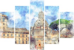 Obraz - Kostol Santa Maria di Loreto, Rím, Taliansko (150x105 cm)