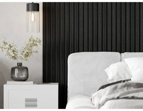 Mexen Lam-B, akustické stenové lamely 275 × 30 cm, HDF doska 4 mm, technická dyha, dub čierny striebristý, S100-275307-3015-025