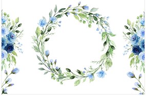 Artgeist Fototapeta - Romantic Wreath - Second Variant Veľkosť: 98x70, Verzia: Samolepiaca
