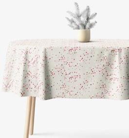 Goldea oválny obrus valencia - hviezdičky na režnej 140 x 180 cm